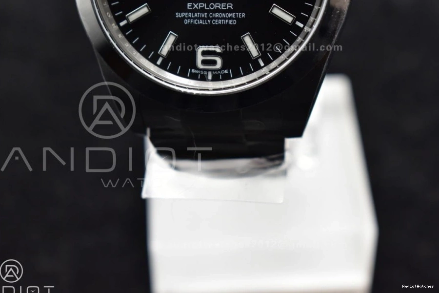 Edition on 39mm Black Explorer SS 1:1 214270 846 Clean Best Dial VR Refined Bracelet I 0307